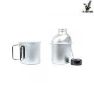 Borraccia in alluminio 1 litro con tazza JS-TACTICAL (JS-1802)