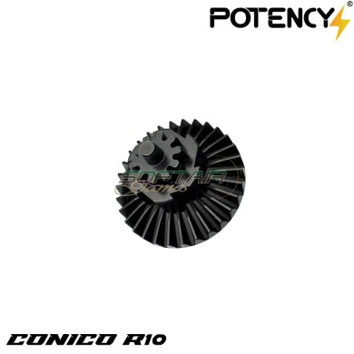 Reinforced R10 Bevel Gear Potency® (PTY-CONICO-R10)