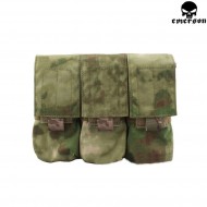Triple Magazines Pouch Atacs Foliage Green Emerson (em6352atfg)