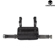 Cosciale Rifle Drop Leg Molle Panel Black Emerson (em6277bk)