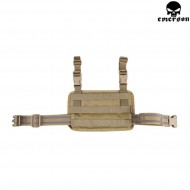 Cosciale Rifle Drop Leg Molle Panel Khaki Emerson (em6277kh)