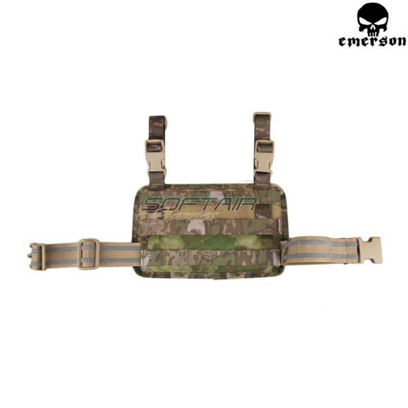 Modular Rifle Drop Leg Molle Panel Atacs Foliage Green Emerson (em6277atfg)