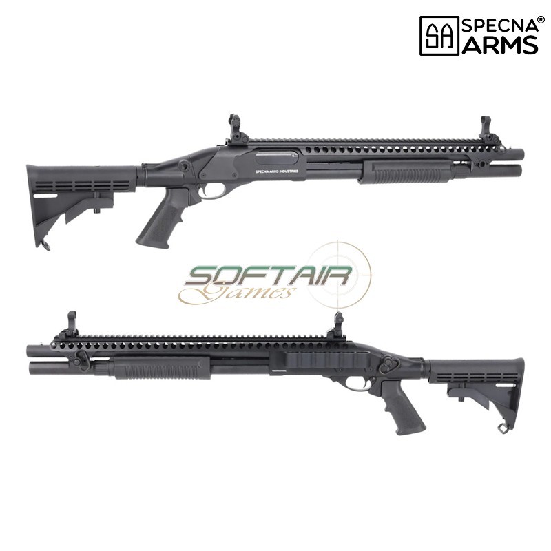 Fucile a pompa a GAS SA-VGS7 VAPOR™ Black Specna Arms (spe-02-047925)