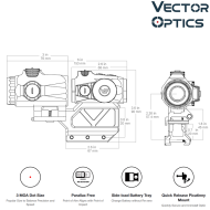 Kit Maverick Mini Red Dot & Magnifier 3x con Mount Integrato Vector Optics (VOGP-02)