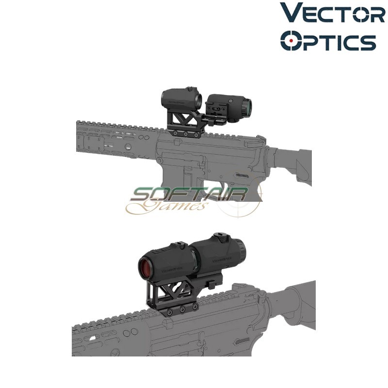 Maverick Mini Red Dot Scope & 3x Magnifier Kit with Integrated Mount Vector Optics (VOGP-02)