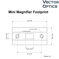 Paragon 3x18 Mini Magnifier Vector Optics (SCMF-33)