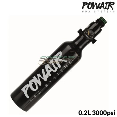 HPA Tank BASIC Series 0.2L/13ci (200 Bar) Aluminium PowAir HPA System (PA-002)