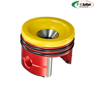 NEW YELLOW 70° cylinder head of second version in ergal FPS (fps-tc02c)