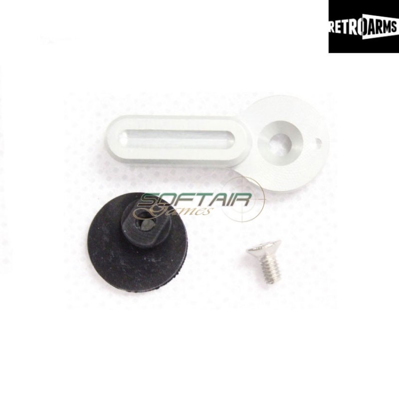 Fire Selector Cnc M4-b Type Medium Silver Retroarms (ra-6514)