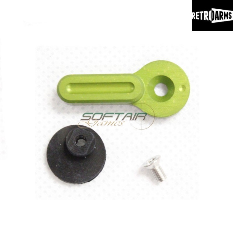 Fire Selector Cnc M4-b Type Medium Green Retroarms (ra-6516)