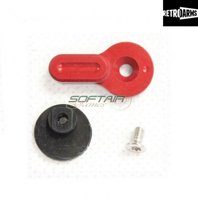 Fire Selector Cnc M4-b Type Small Red Retroarms (ra-6503)