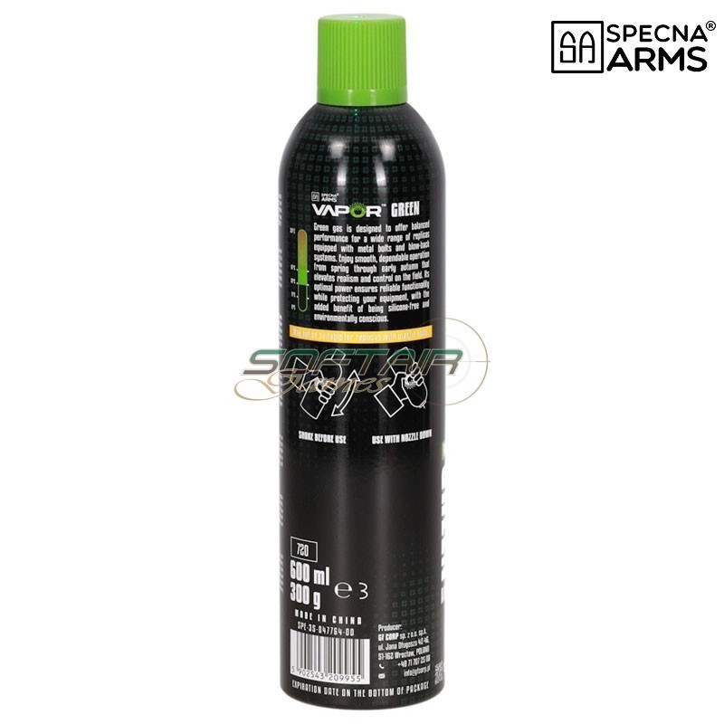 GREEN GAS Vapor Green 600 ml SPECNA ARMS (SPE-35-047764)