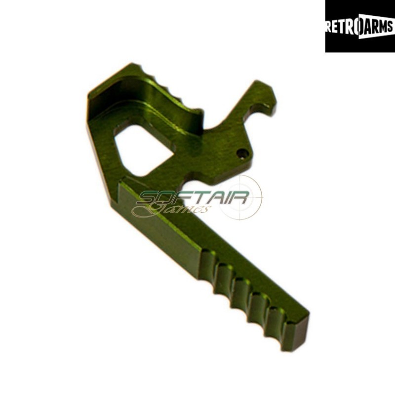 Charging Handle Latch Extension M4-a Green Cnc Retroarms (ra-6657)
