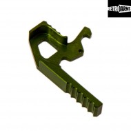 Charging Handle Latch Extension M4-a Green Cnc Retroarms (ra-6657)