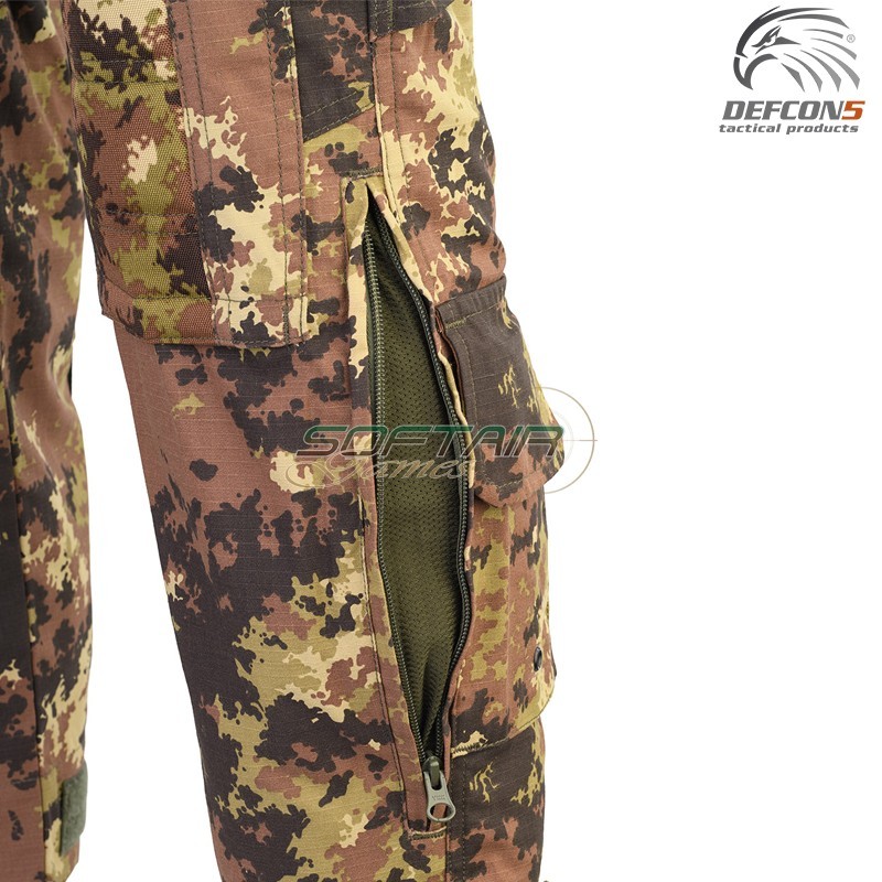 Bulldog Tactical Pant VEGETATO ITA Poly Cotton Rip-Stop Defcon 5 (D5-3175-VI)