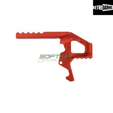 Charging Handle Latch Extension M4-a Red Cnc Retroarms (ra-6673)