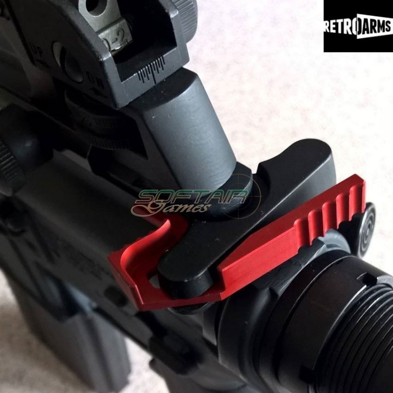 Estensione Leva Di Armamento Cnc M4-a Red Retroarms (ra-6673)