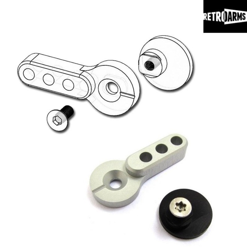 Fire Selector Cnc M4-a Silver Retroarms (ra-6476)