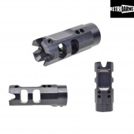 Spegnifiamma Cnc Type A Muzzle Break Black 14mm Positivo Retroarms (ra-6659)