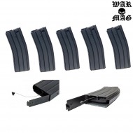 Set 5 Flash Magazine 380bb Metal Black Warmag (wm-1set-bk)