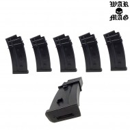 Set 5 Caricatori G36 470bb Polimero Black Warmag (wm-5set-bk)