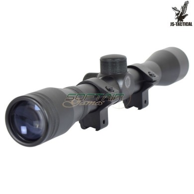 Ottica lente 4x32 attacco 11mm nero js-tactical (js-4x32l11)