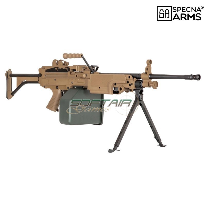 Fucile Elettrico SA-249 MK1 CORE machine gun TAN Specna Arms (SPE-01-028613)
