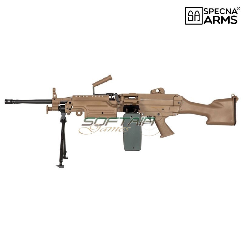 Fucile Elettrico SA-249 MK2 CORE machine gun TAN Secna Arms (SPE-01-028614)