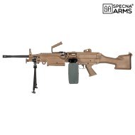 Fucile Elettrico SA-249 MK2 CORE machine gun TAN Secna Arms (SPE-01-028614)