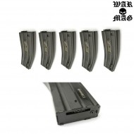 Set 5 M4 Logos Magazines 500bb Metal Black Warmag (wm-9set-bk) Set 5 M4 Logos Magazines 500bb Metal Black Warmag (wm-9set-bk)