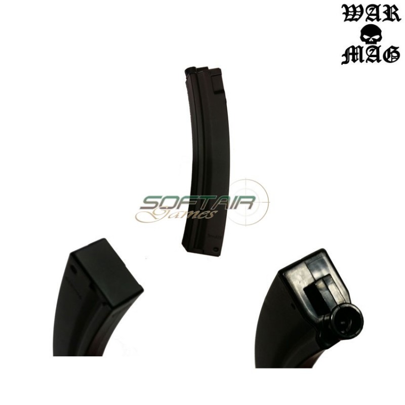 Caricatore Mp5 Monofilare 70bb Metallo Black Warmag (wm-15-bk)