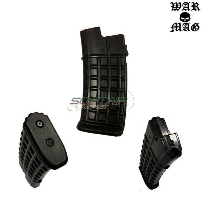 Mid-cap Aug Magazine 70bb Polymer Black Warmag (wm-16-bk)