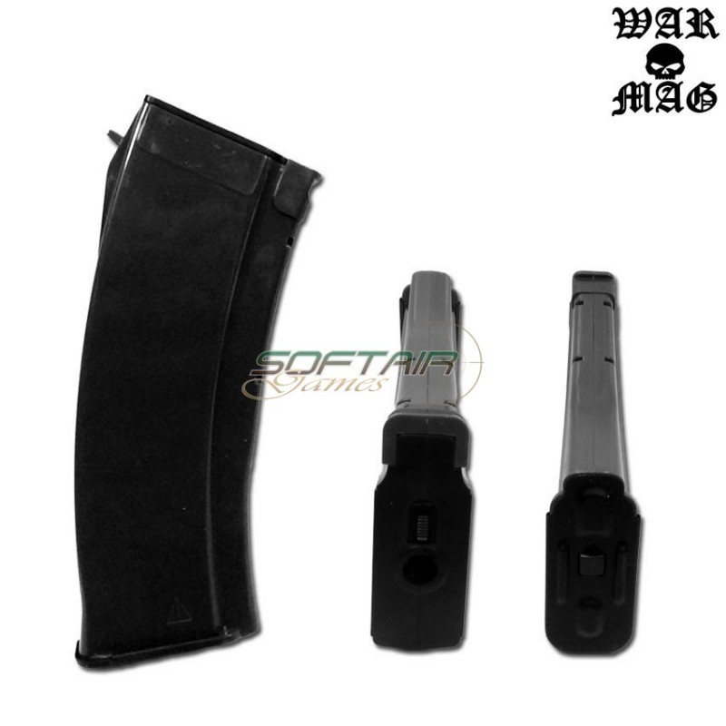 Mid-cap Classic Style Ak Magazine 70bb Polymer Black Warmag (wm-19-bk)