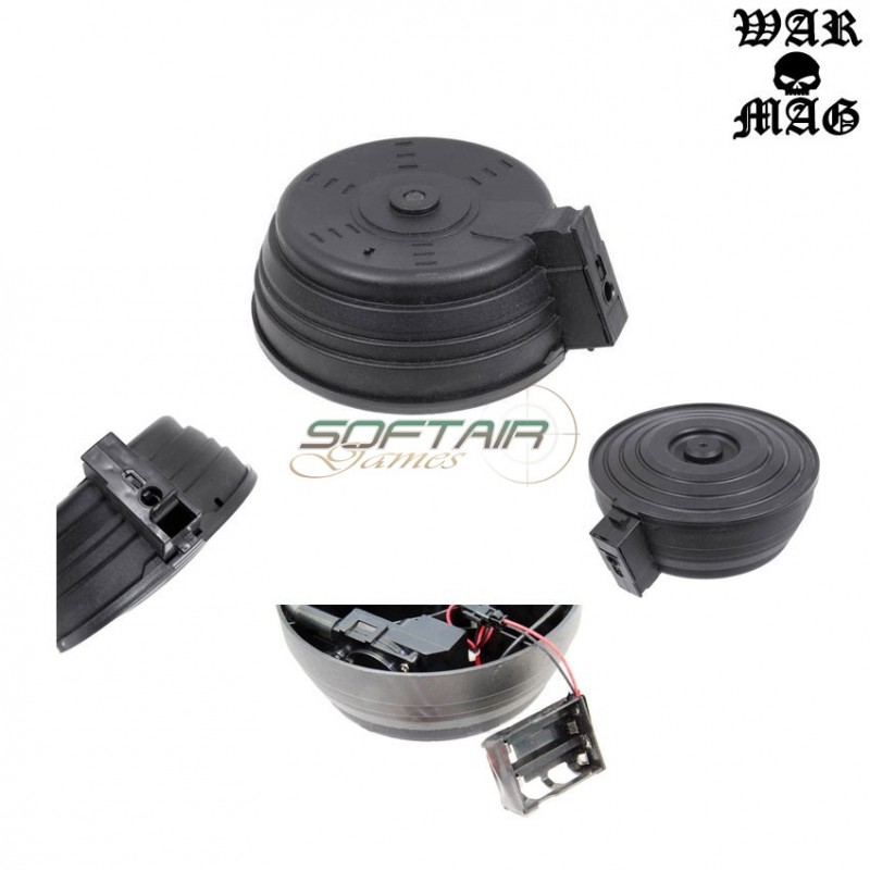 Electric Drum Ak 3500bb Polymer Black Warmag (wm-21-bk)