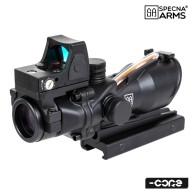 Fiber Optic illuminated 4x32 rifle scope and red dot Sharp black SPECNA ARMS (SPE-10-043885)