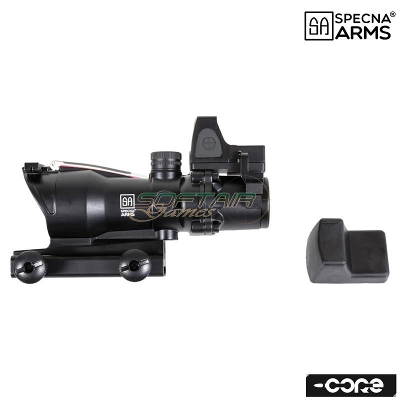 Fiber Optic illuminated 4x32 rifle scope and red dot Sharp black SPECNA ARMS (SPE-10-043885)