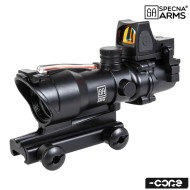 Fiber Optic illuminated 4x32 rifle scope and red dot Sharp black SPECNA ARMS (SPE-10-043885)