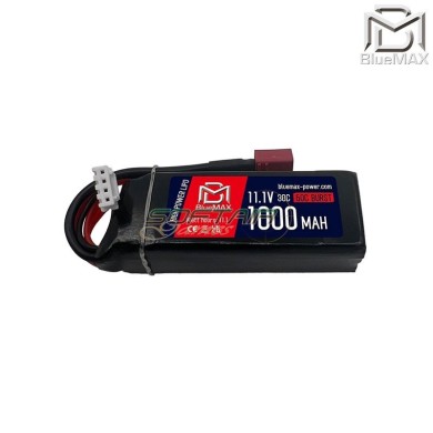 Battery Li-Po Deans connector 11.1V 1000mAh 30-60C Mini Brick Bluemax-power® (BM-11.1X1000MBD)