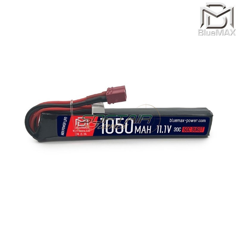 Batteria Li-Po connettore Deans 11.1V 1050mAh 30-60C Compact Stick BLUEMAX POWER® (BM-11.1X1050D)