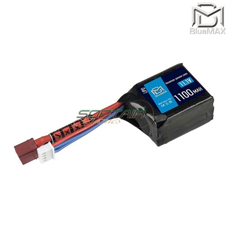Li-Po battery Deans connector 11.1V 1100mAh 15C Cube BLUEMAX POWER® (BM-11.1X1100CU)