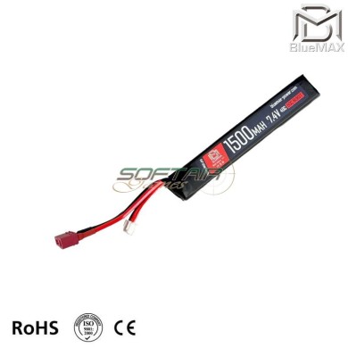 Batteria Extreme LiPo connettore DEANS 7.4v X 1500mah 40c/80c STICK Type Bluemax-power® (22519)