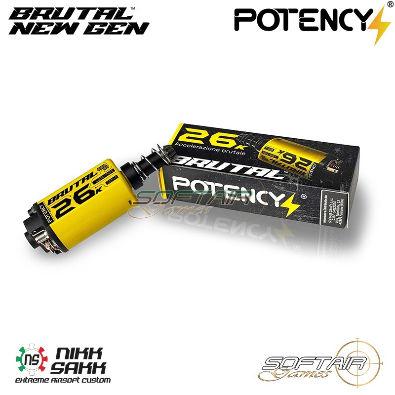 Motore 26K Brutal™ Gen3 Albero LUNGO NS/SG Potency® (PTY-L26K-G3)
