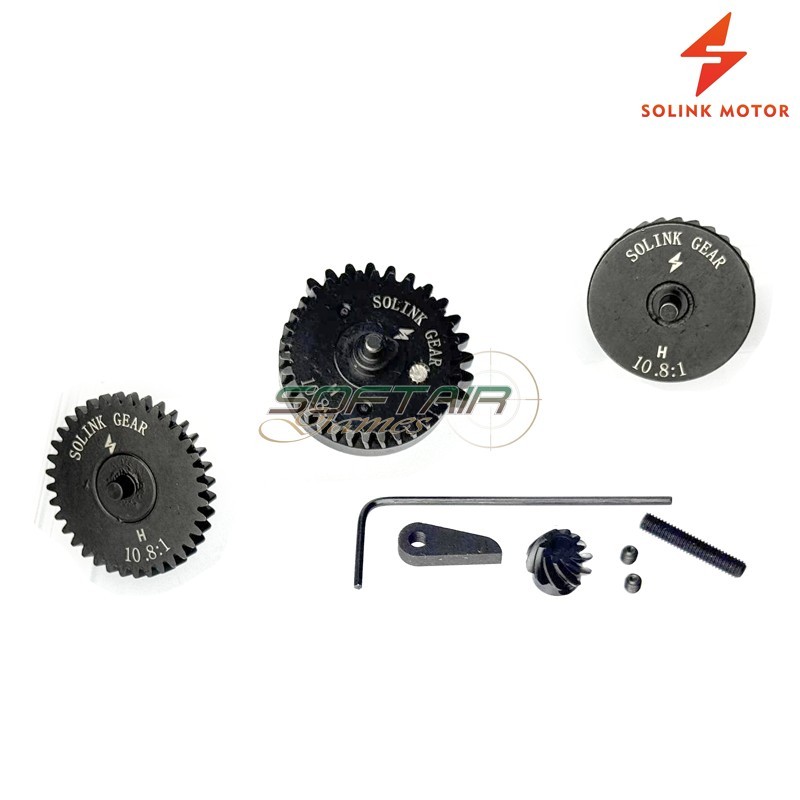 Set Ingranaggi 10:1 V2/V3 Elicoidali + Pignone Solink (SM-101-H-N)