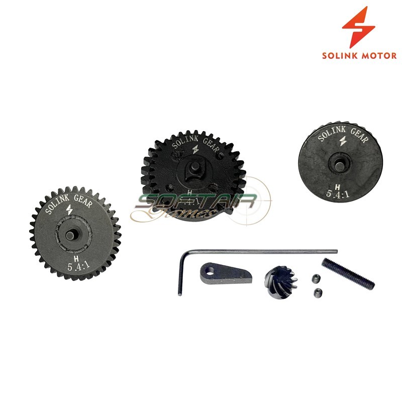 Set Ingranaggi DSG 10:1 V2/V3 Elicoidali + Pignone Solink (SM-101-H-N-DSG)