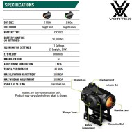 NEW version UPGRADE Red Dot Crossfire Black Vortex (vo-29856)