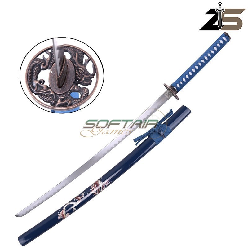 Katana Ornamentale Blu con Drago ZSWORDS® (ZS526-2BL)