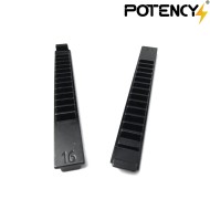 NEW Pistone ZERO-SHOCK alleggerito in tecnopolimero caricato fibra di carbonio full metal rack 14 denti FPS (fps-pm03cf+)