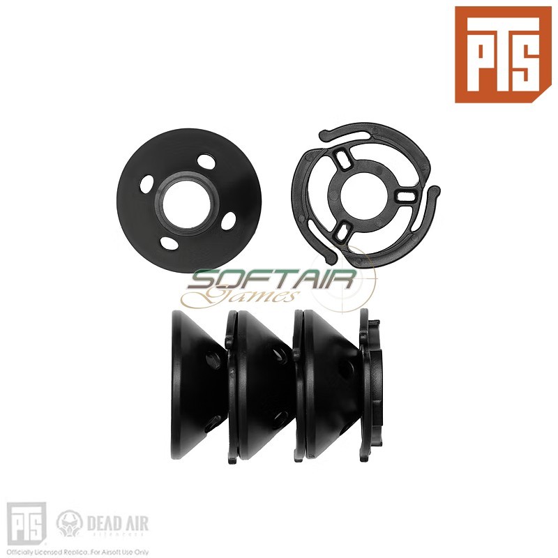 PTS Dead Air Sandman‑K Silenziatore Airsoft KeyMo con Flash Hider