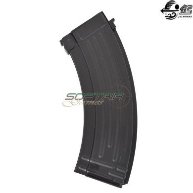 Mid-cap magazine 190 rounds AK black metal J.G. WORKS® (E-X042)