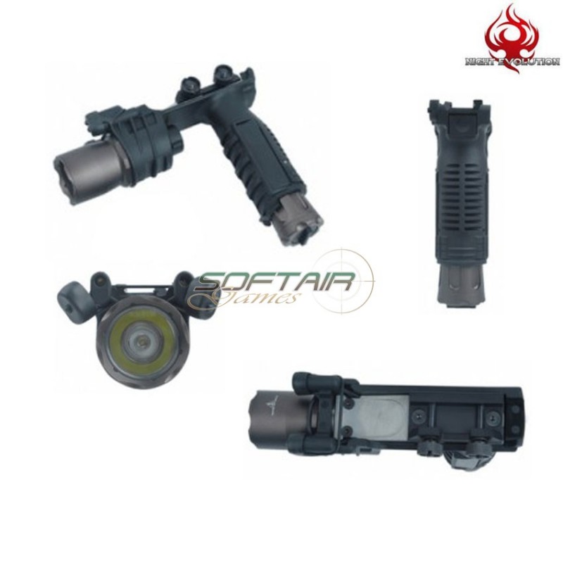 Vertical Foregrip Flashlight M910a Led Black Night Evolution (ne03001-bk)